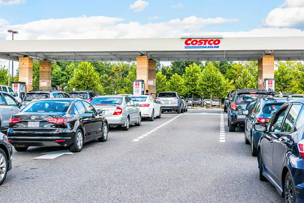 Costco gas lines